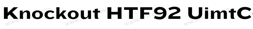 Knockout HTF92 UimtC字体转换